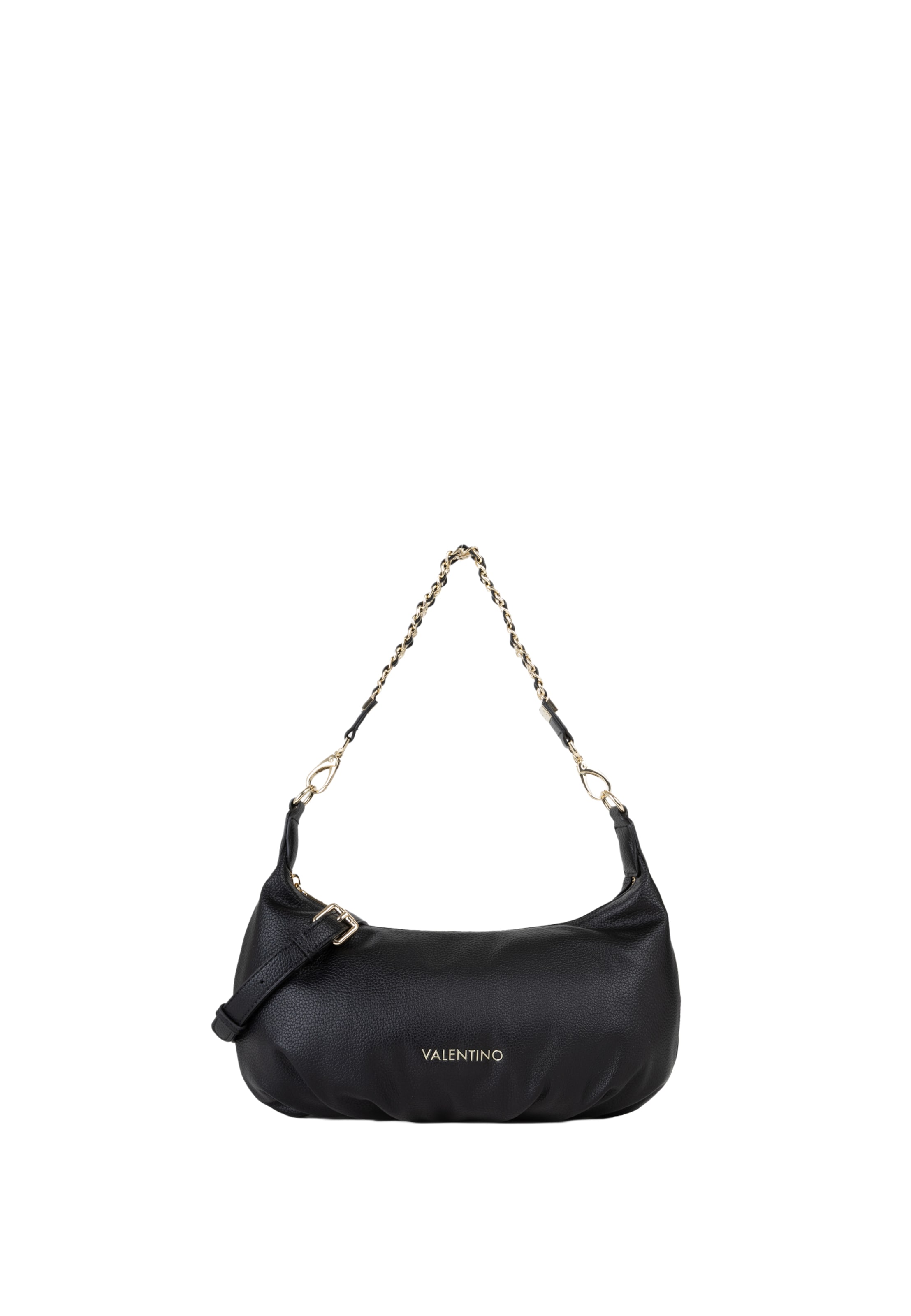 VALENTINO - Bolso de hombro en negro: frente