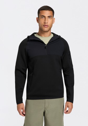 BOSS Sweatshirt in Schwarz: Vorderseite