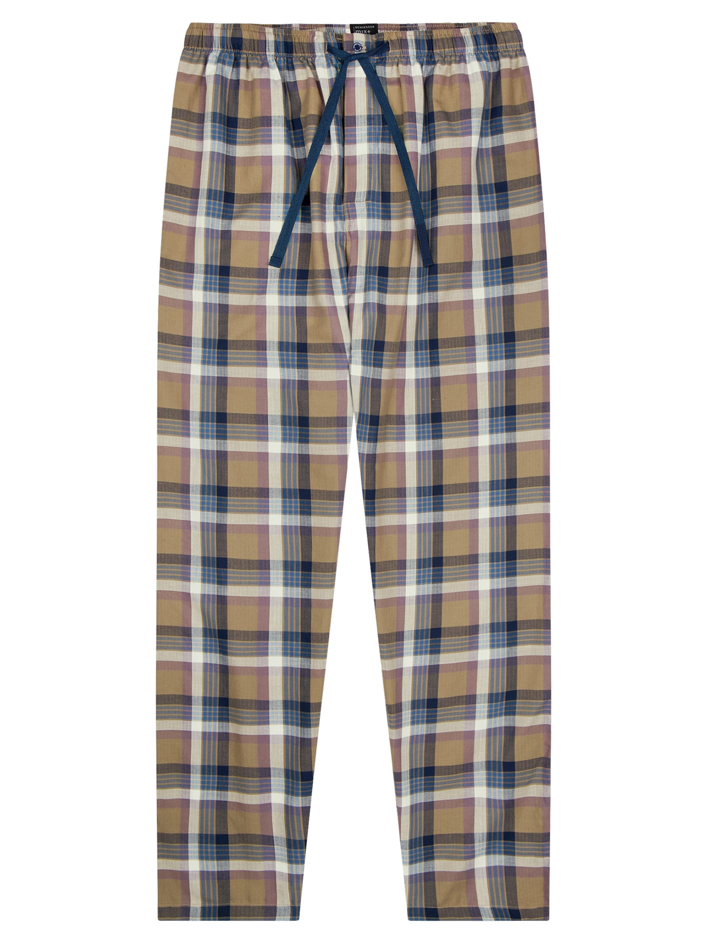 Pantalon de pyjama 'Mix + Relax' SCHIESSER en beige : devant
