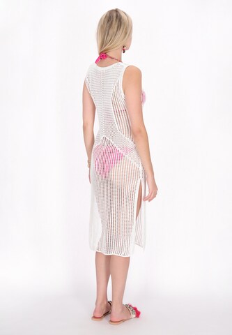 IZIA - Vestido de malha em branco