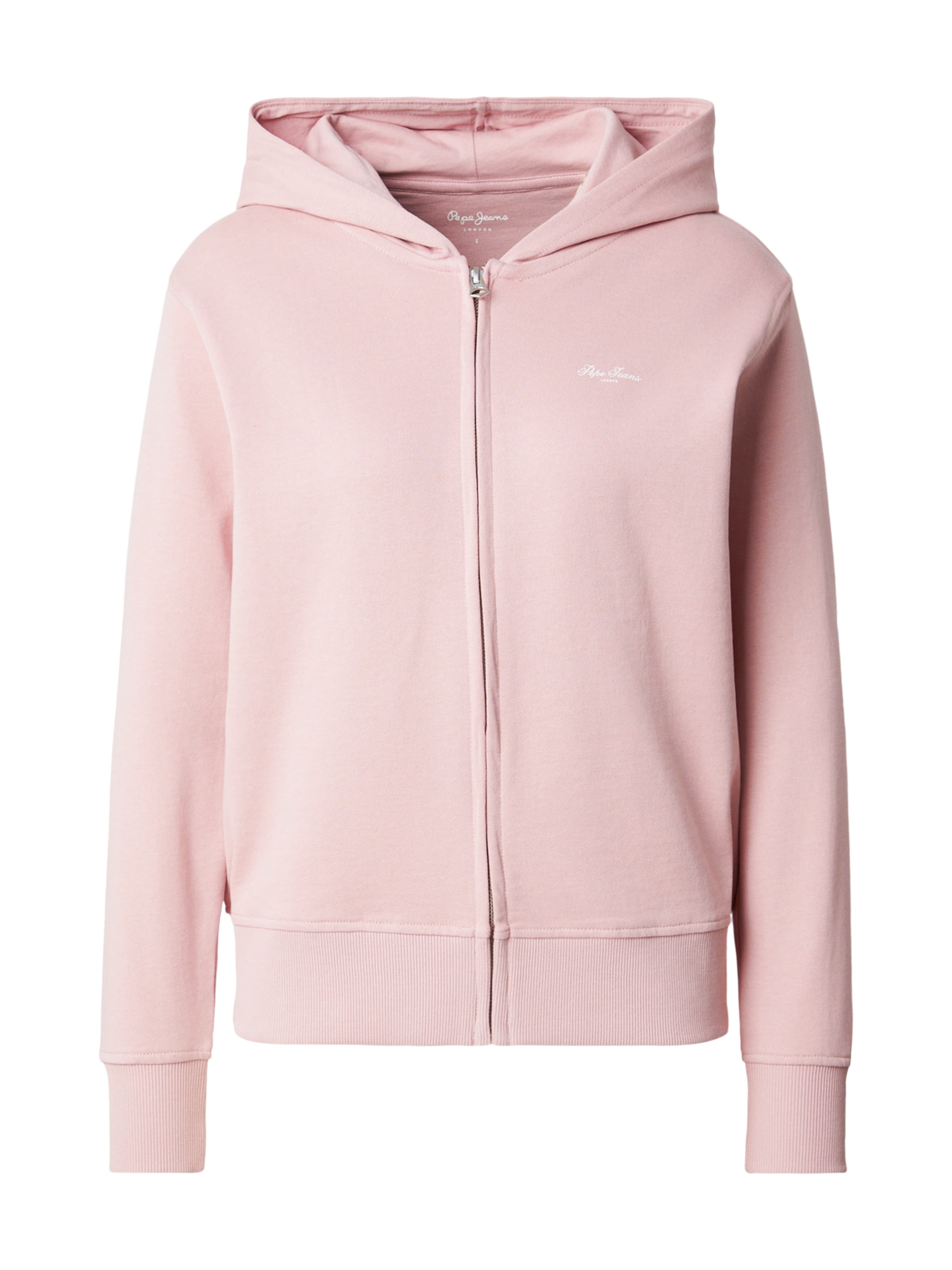 Pepe Jeans - Sudadera con cremallera en rosa: frente