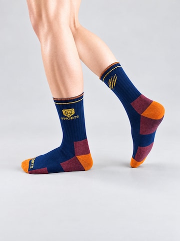 SWORTS Athletic Socks 'Merino Run Socks' in Blue