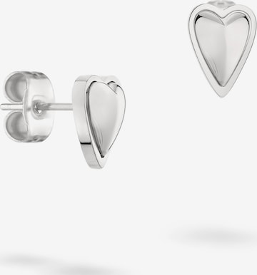 Liebeskind Berlin Earrings 'Heart' in Silver: front
