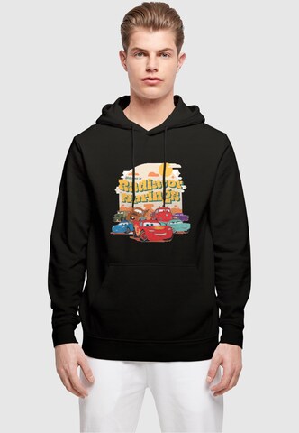 ABSOLUTE CULT Sweatshirt 'Cars - Radiator Springs Group' in Black: front
