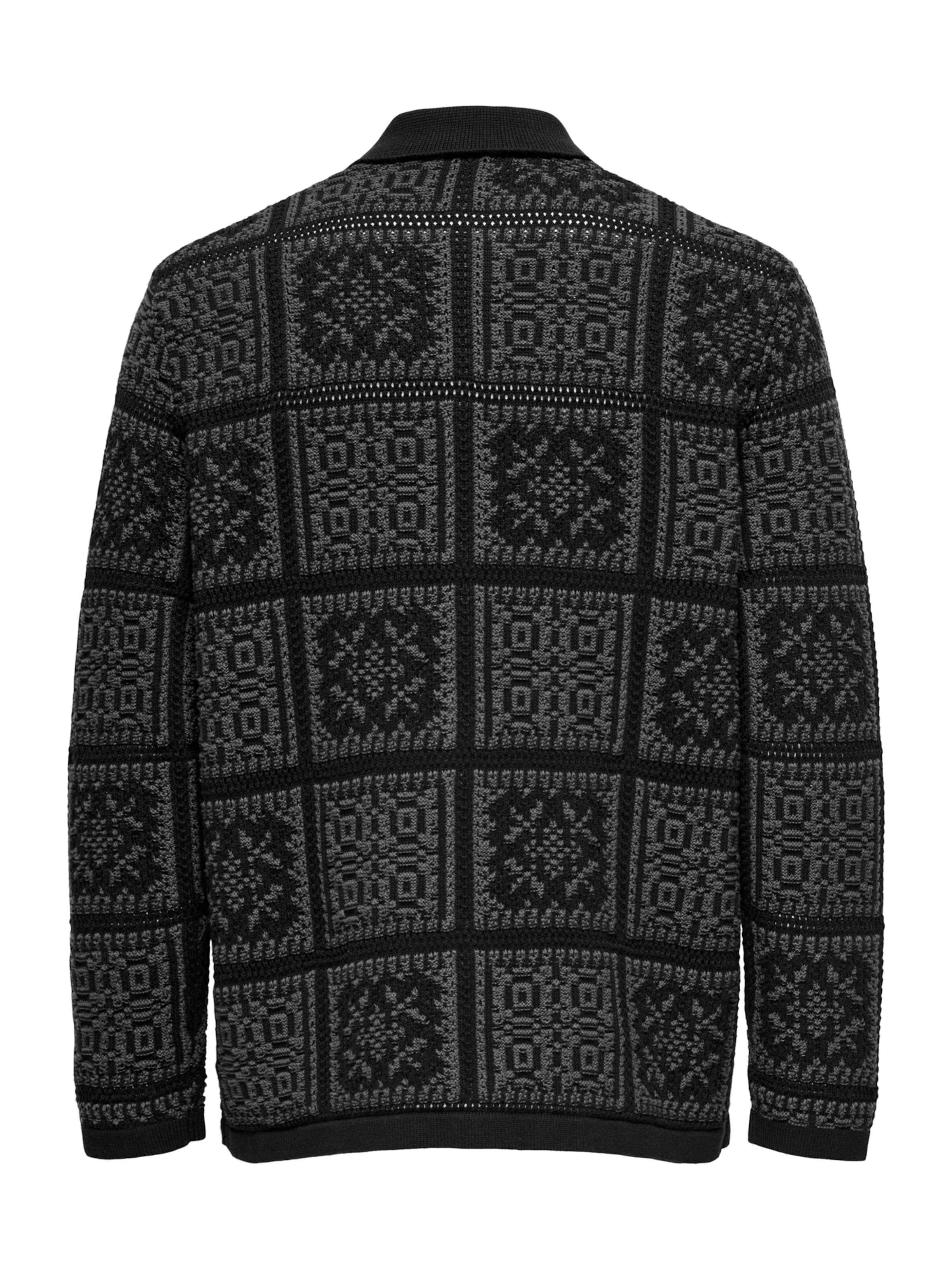 Only & Sons Вязаная кофта в Черный