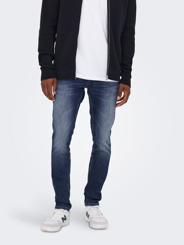 Only & Sons Slimfit Jeans 'ONSLoom' in Blau: Vorderseite