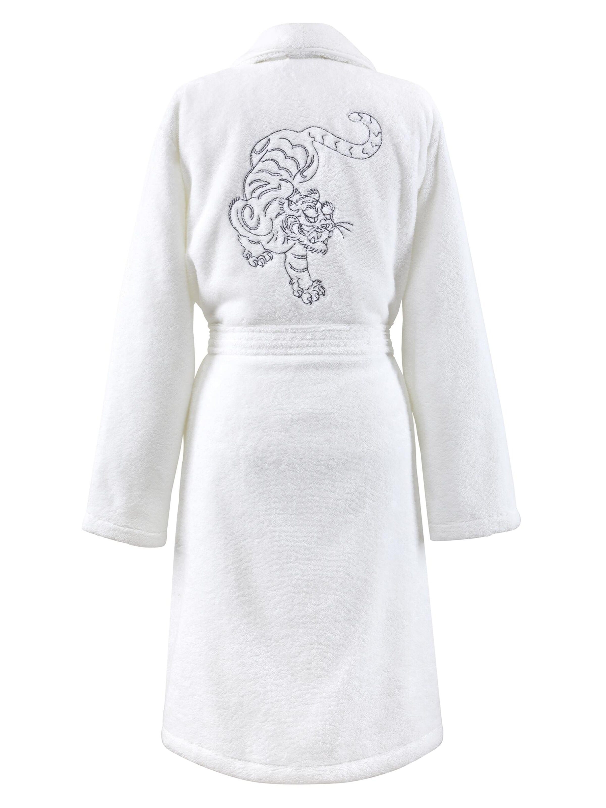 KENZO Bademantel lang 'KASTRAL'‌‌‌‌‌‌‌‌‌‌ in Weiß