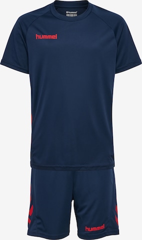 Hummel Trainingspak 'Promo' in Blauw: voorkant
