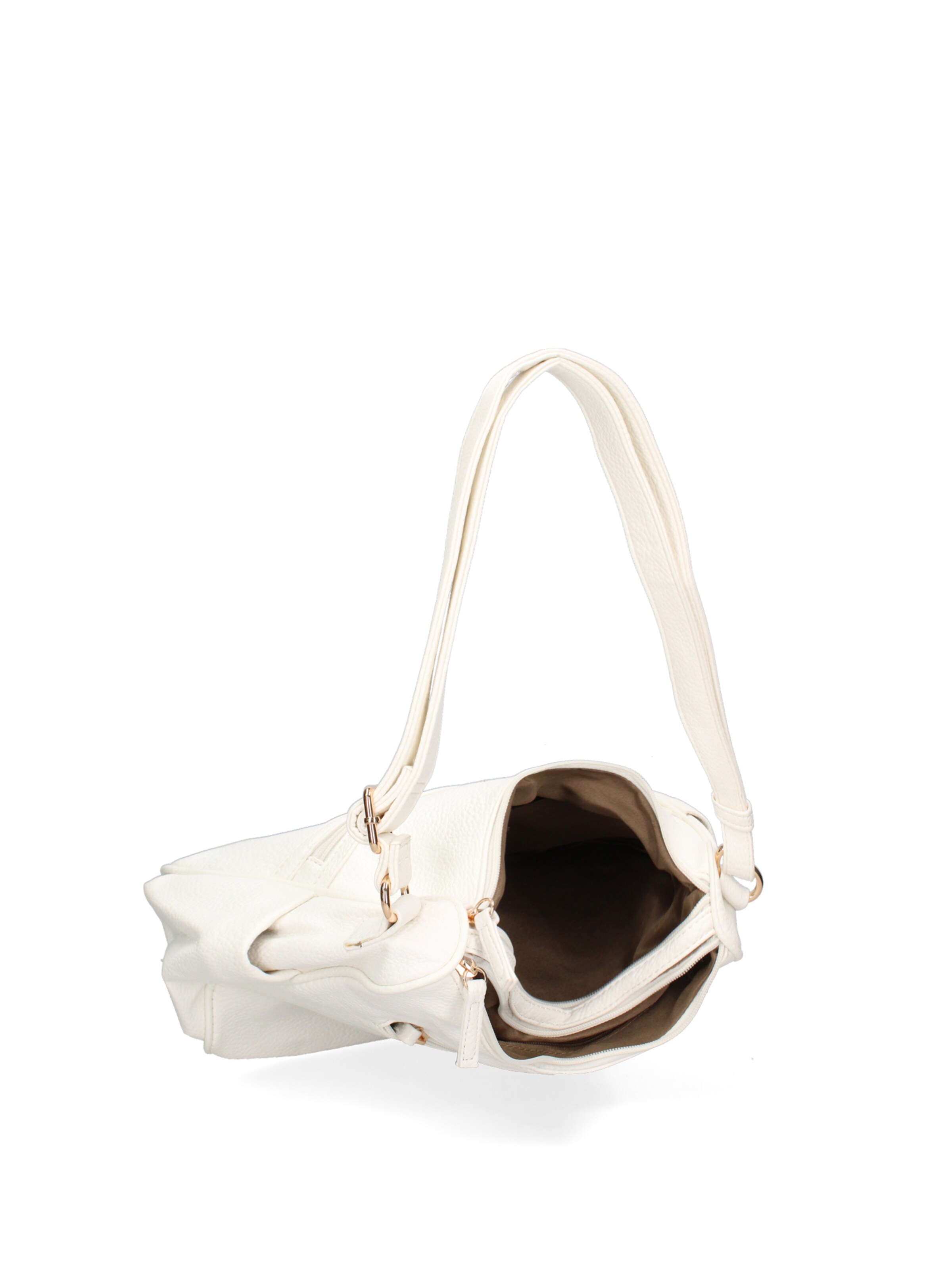 Borsa a tracolla 'Borsa a Tracolla Donna B Cavalli Ecopelle Zip Tasche Multiple 28x24cm' di B. Cavalli in bianco
