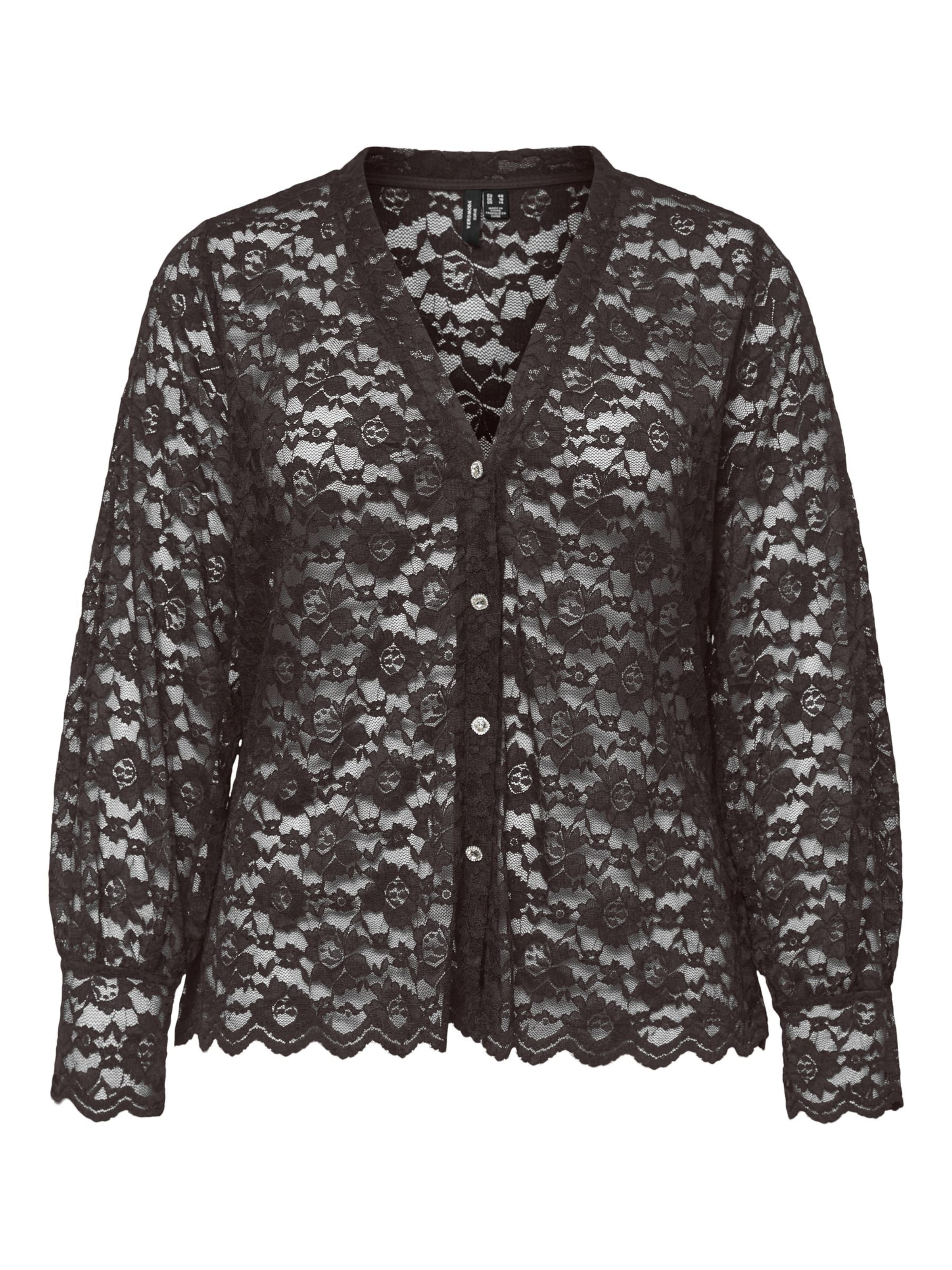 Vero Moda Curve Blouse 'VMDea' in Brown: front