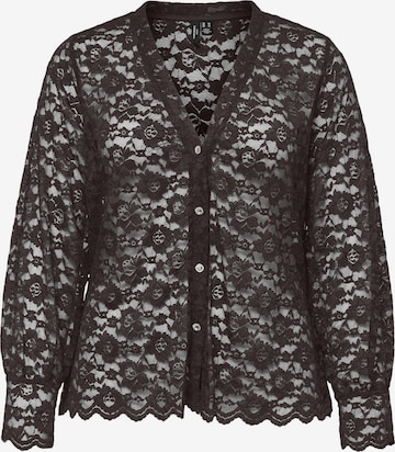 Chemisier 'VMDea' Vero Moda Curve en marron : devant