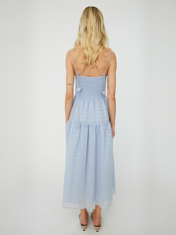 Crās Dress ' Palmacras ' in Blau