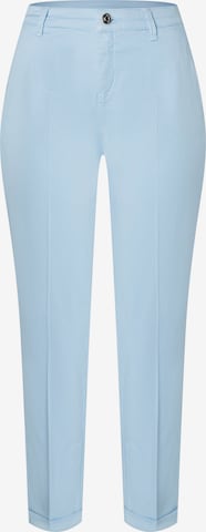 Coupe slim Pantalon chino 'Summer Spririt' MAC en bleu : devant