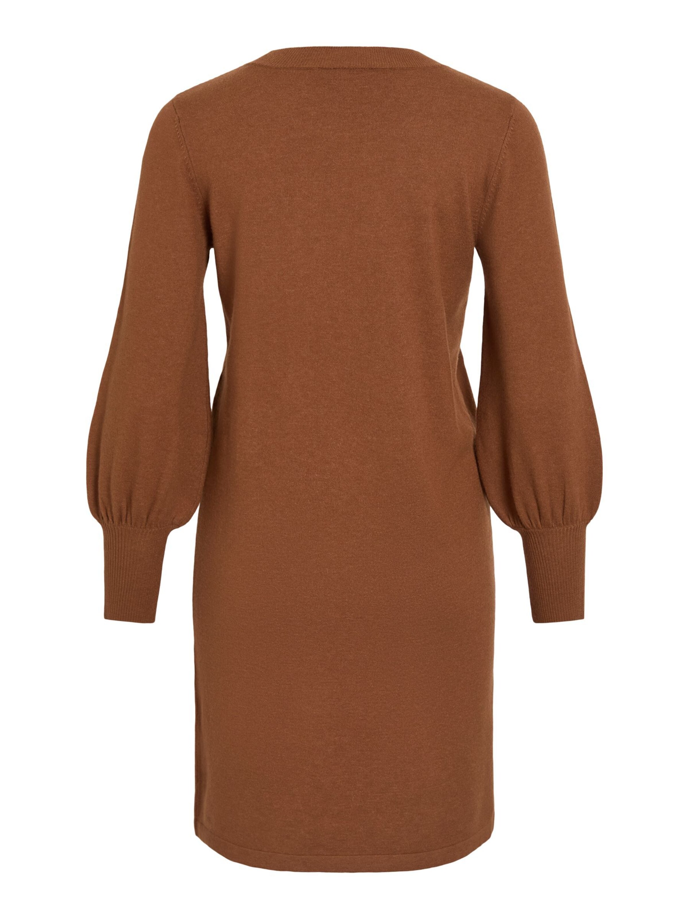 VILA - Vestido de punto 'VIKerry' en marrón