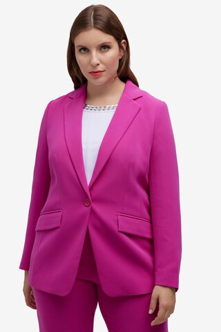 Blazer Ulla Popken en rose : devant