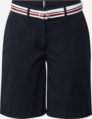 TOMMY HILFIGER Loosefit Chino kalhoty – modrá: přední strana