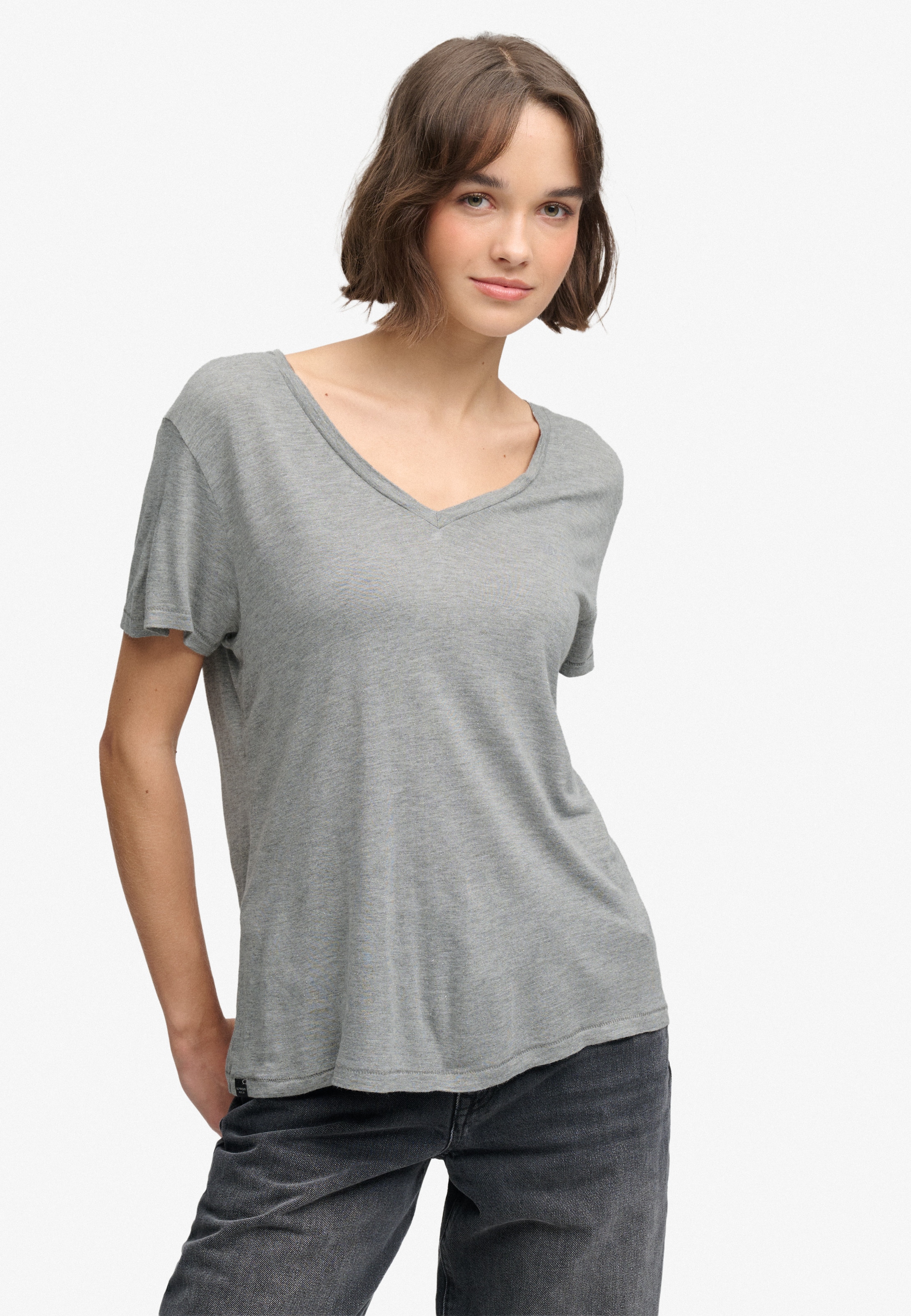Superdry & Co Shirt 'Studious' in Grey: front