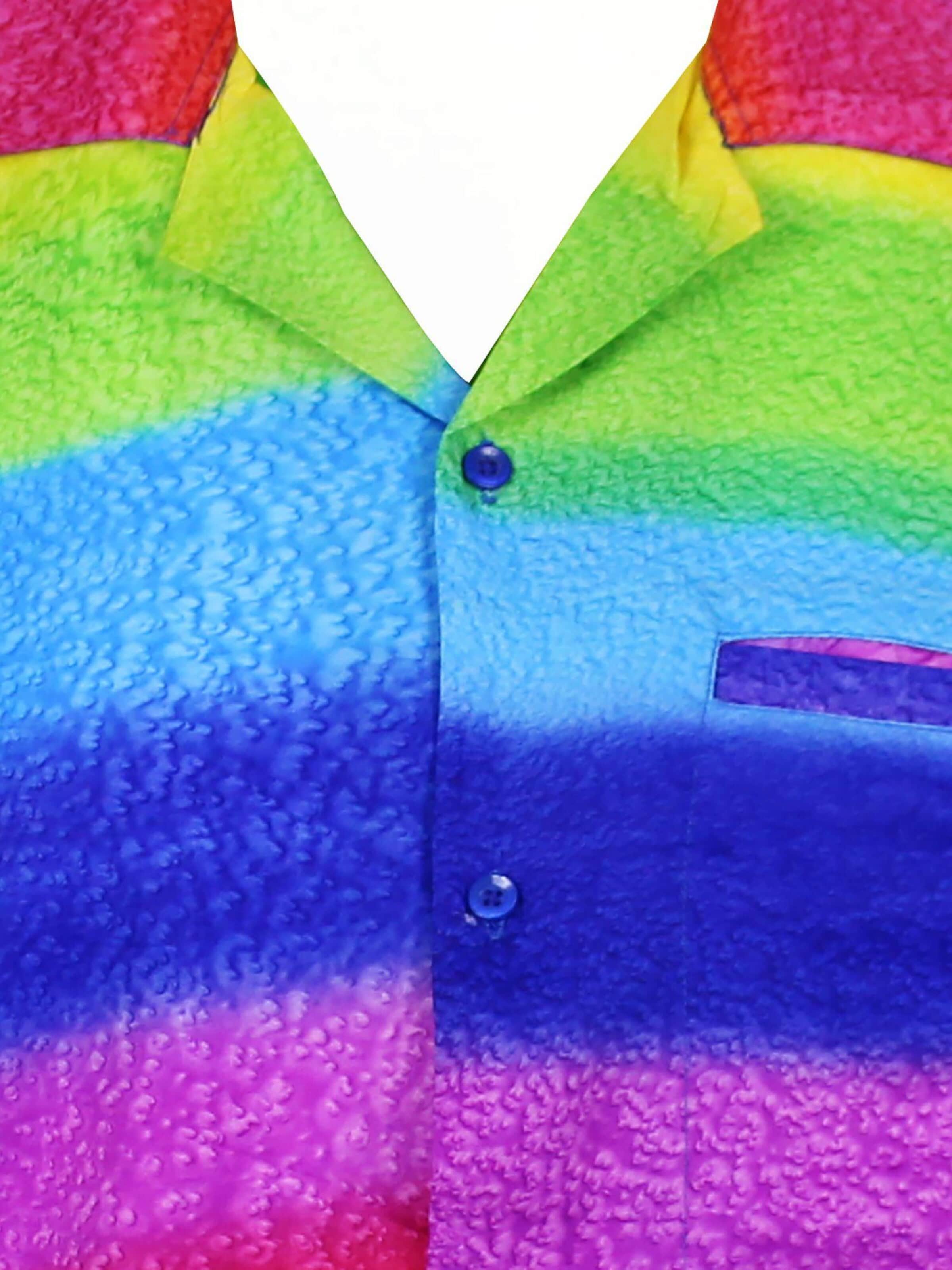 King Kameha Shirt 'Rainbow Horizontal' in Gemengde kleuren