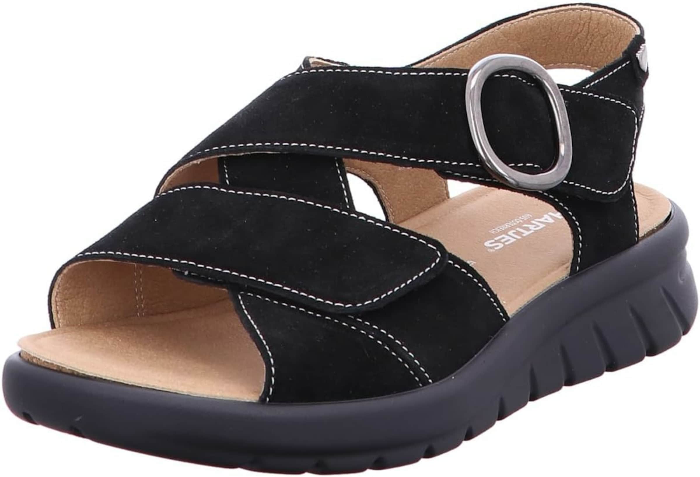 Hartjes Sandal in Black: front
