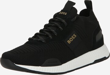 BOSS Sneakers laag 'Titanium' in Zwart: voorkant