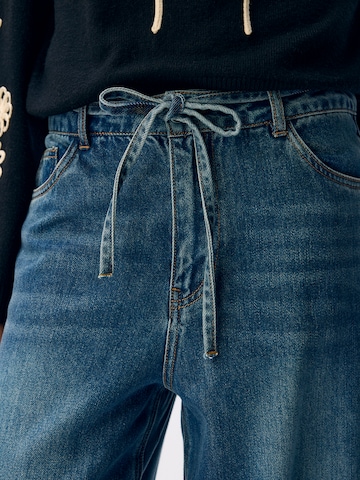 OBJECT Wide leg Jeans 'OBJROSIE' i blå