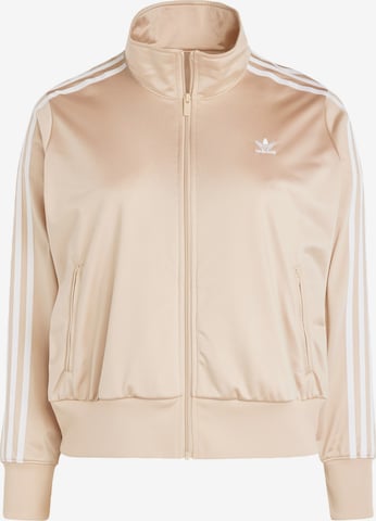 ADIDAS ORIGINALS Zip-Up Hoodie 'Adicolor Classics Firebird' in Beige: front