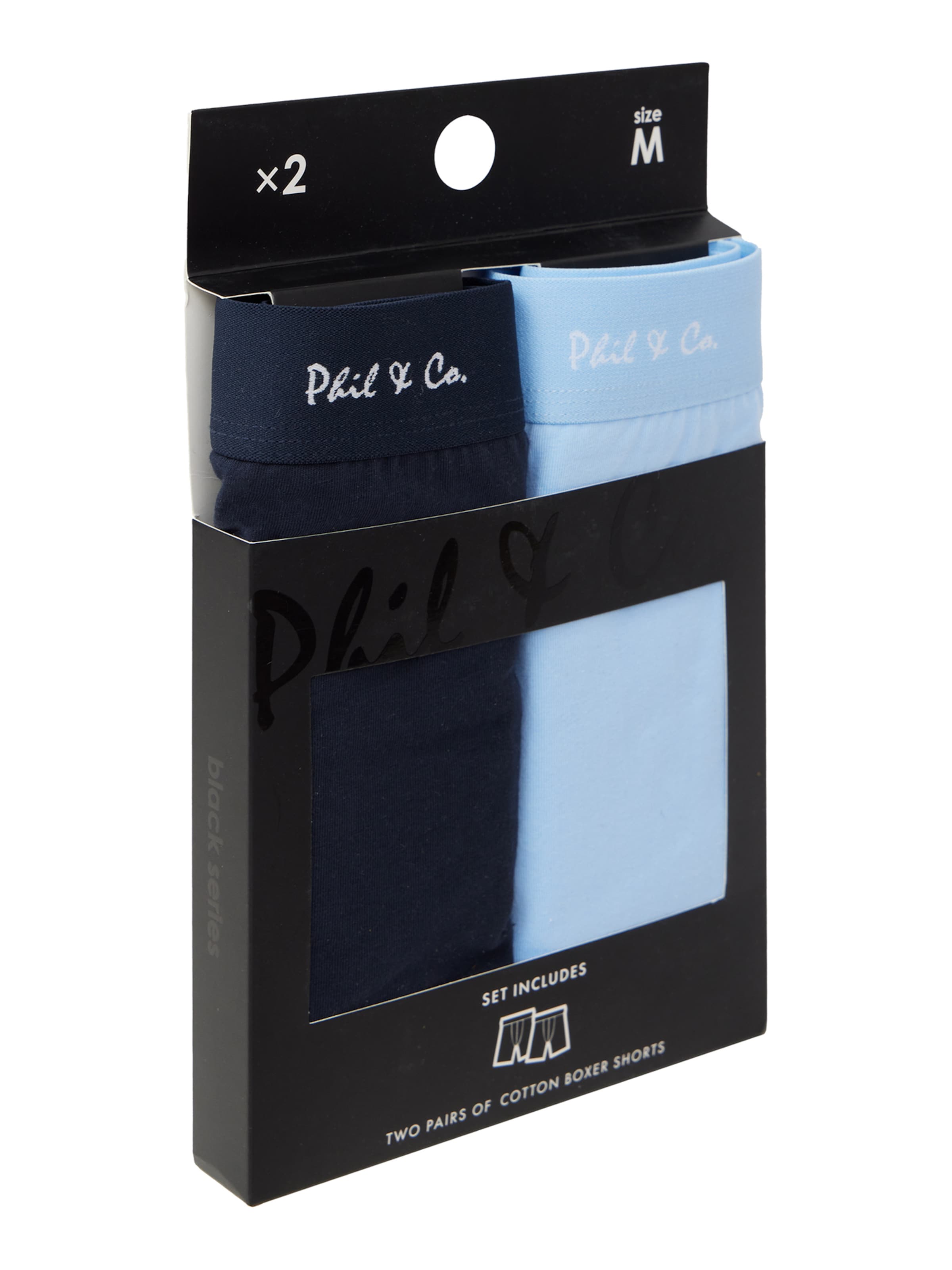 Phil & Co. Berlin Boxer shorts ' Long Boxer Briefs ' in Blue