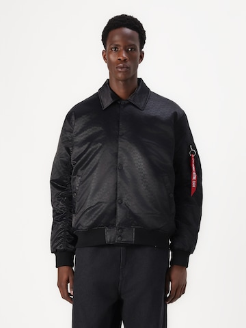 ALPHA INDUSTRIES Jacke in Schwarz: Vorderseite