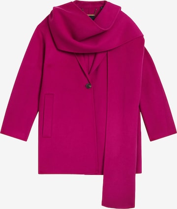 Ted Baker Ανοιξιάτικο και φθινοπωρινό παλτό 'Skylorr' σε ροζ: μπροστά