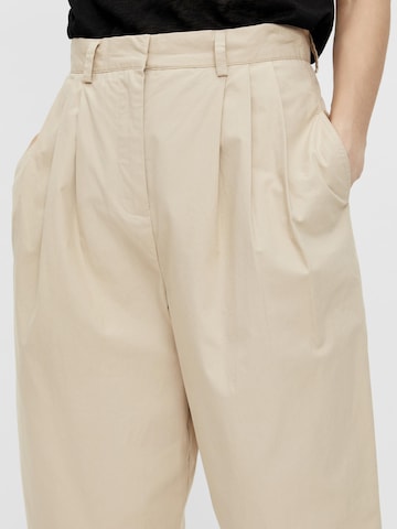 OBJECT - Loosefit Pantalón plisado 'Nancy' en beige