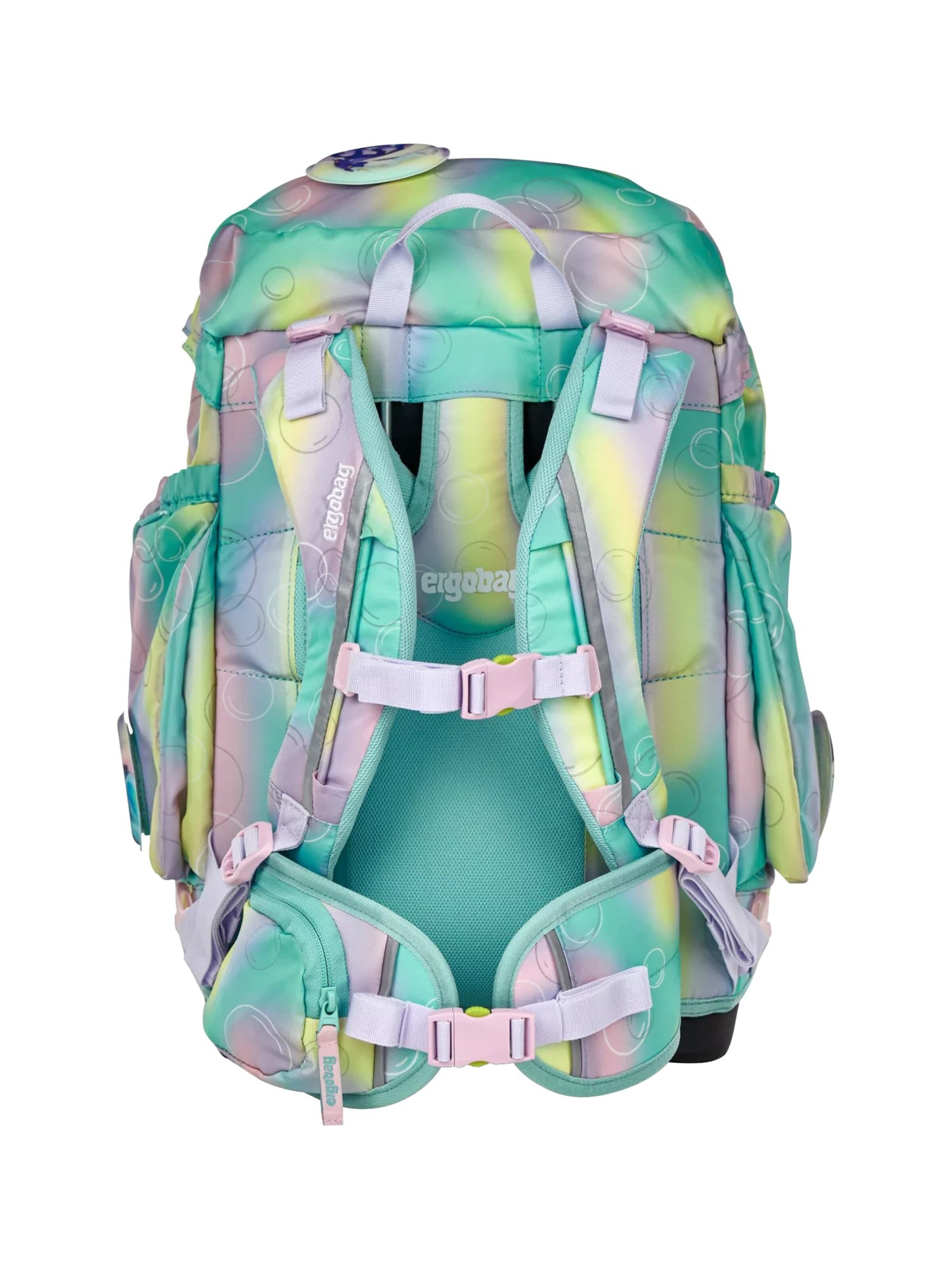 ergobag Backpack 'Schulranzen-Set maxi Set' in Green