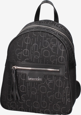 Braccialini Backpack in Black: front