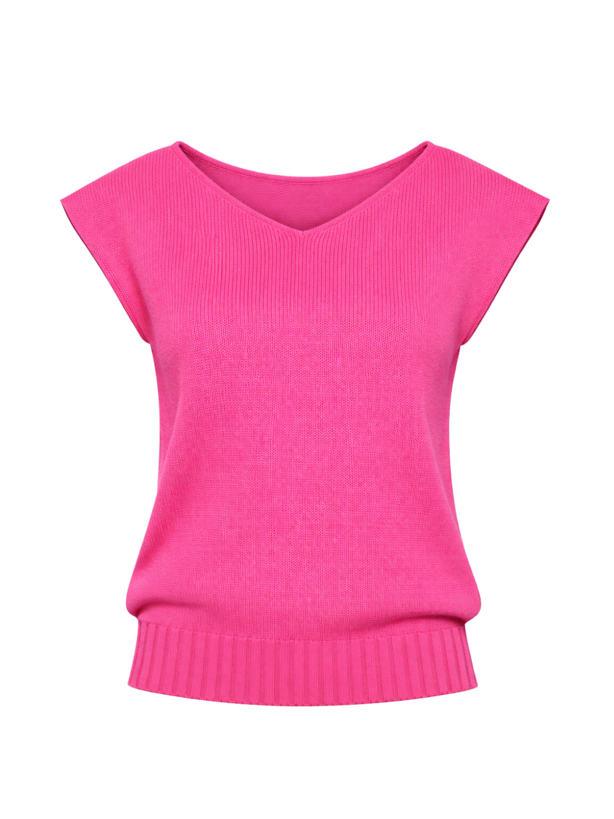 Süel knitwear - Top de punto 'Carlos' en rosa: frente