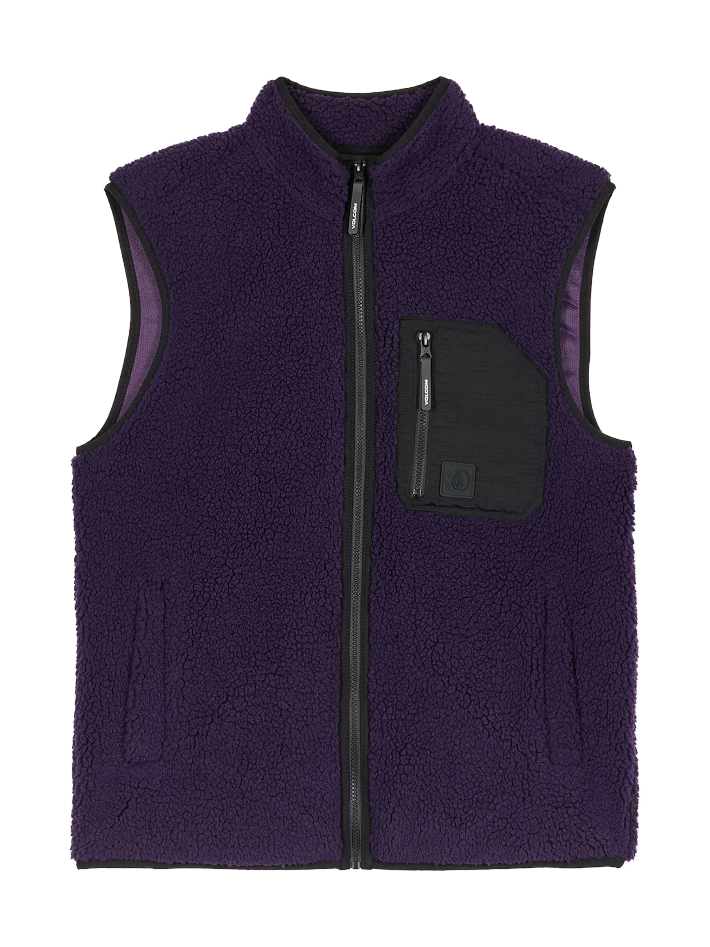 Vestă 'Muzzer Fuzzar' de la Volcom pe mov: față