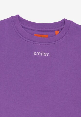 smiler. Sweatshirt in Lila