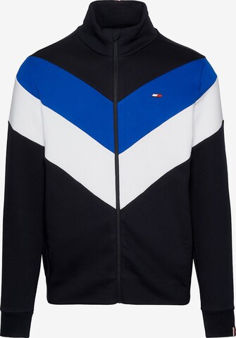 TOMMY HILFIGER Sweatjacke in Schwarz: predná strana