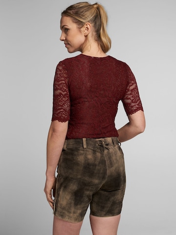 SPIETH & WENSKY Klederdracht blouse 'Arktis' in Rood