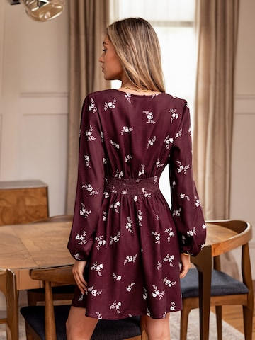 Cupshe Poletna obleka 'Floral' | rdeča barva