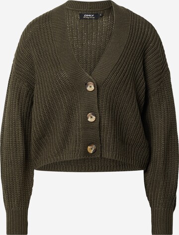 Cardigan 'Carol' ONLY en vert : devant