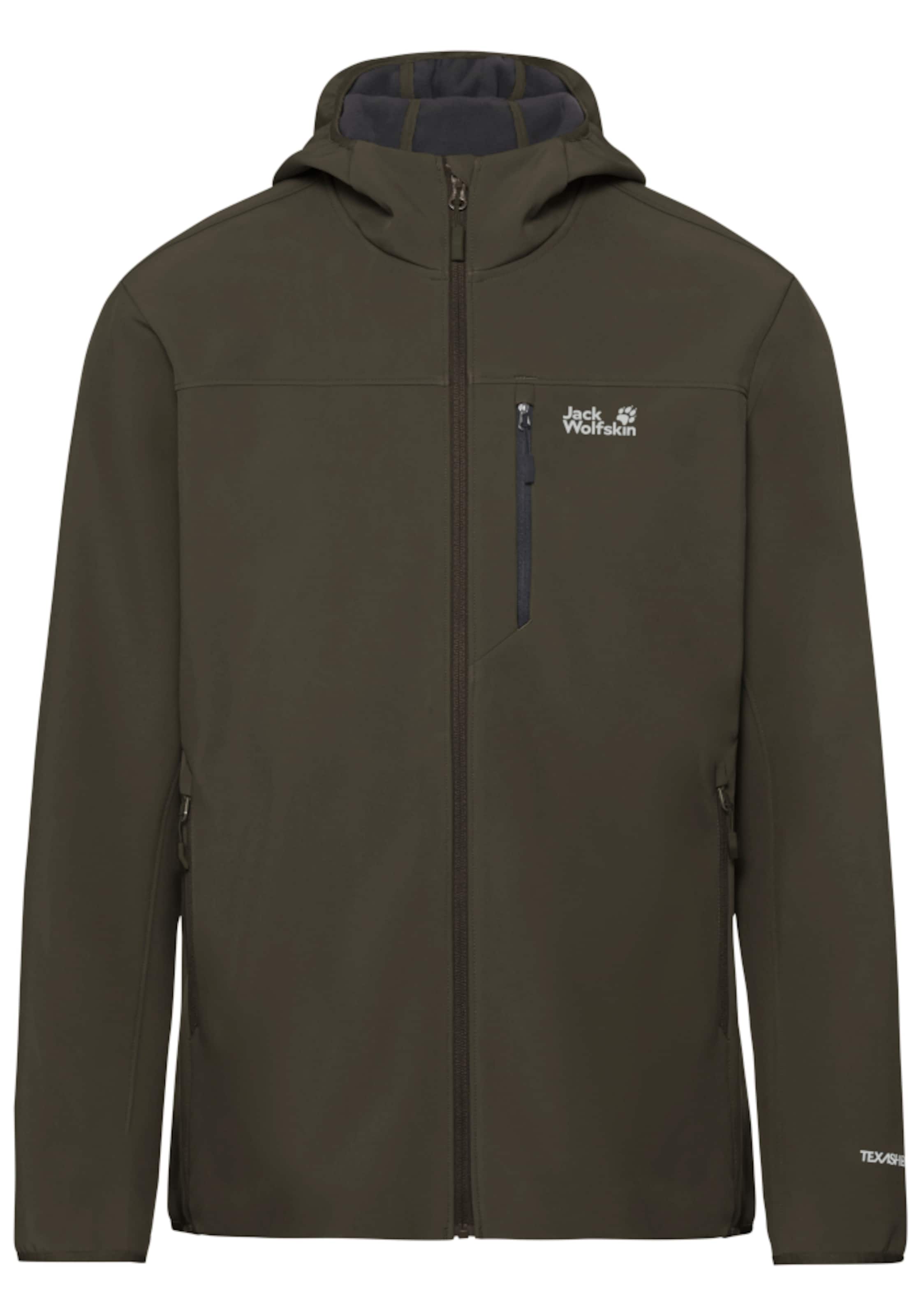 JACK WOLFSKIN Fleece Jacket in Green: front