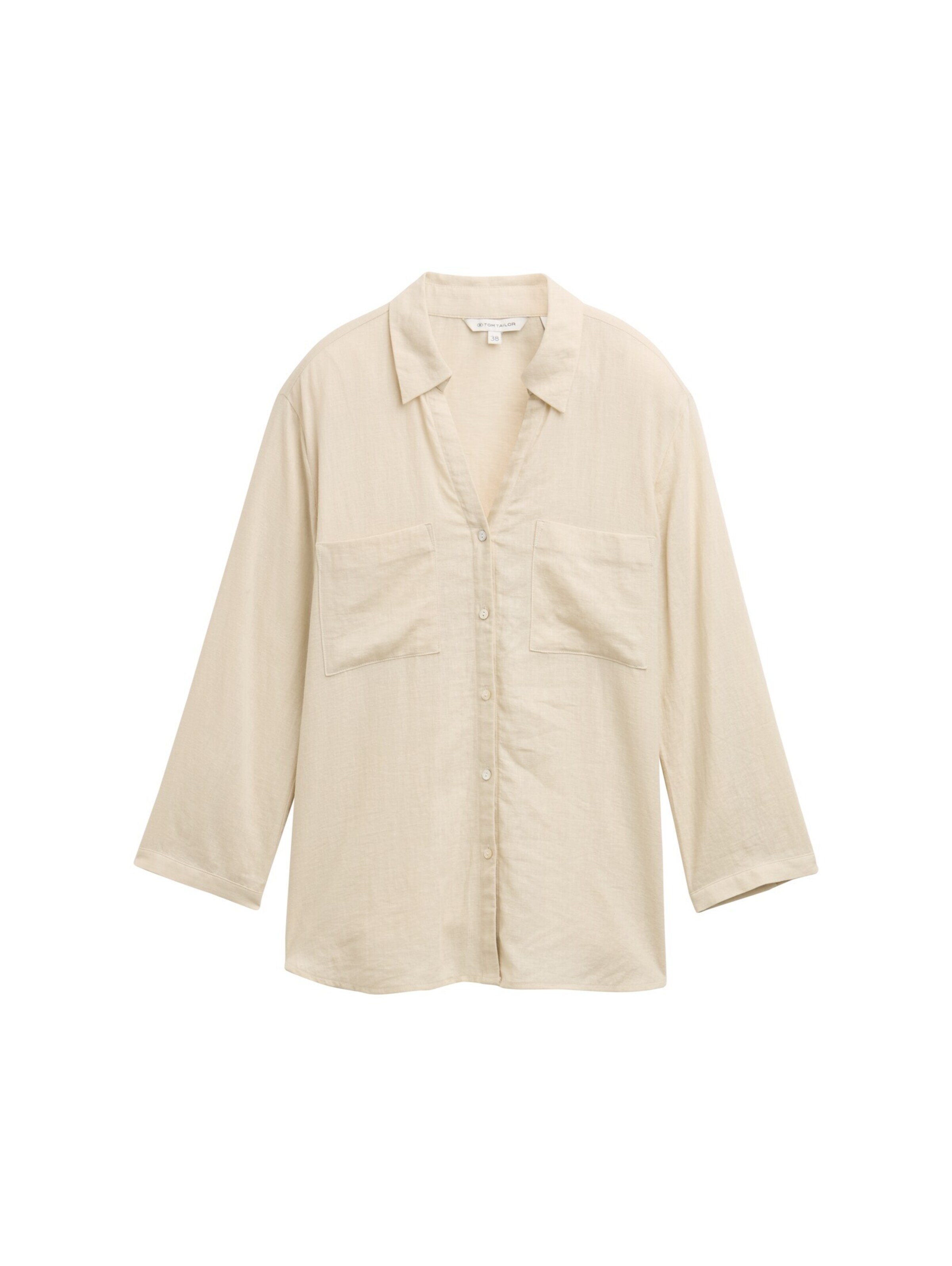 TOM TAILOR Bluse in Beige: Vorderseite