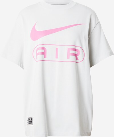 Nike Sportswear Camiseta talla grande 'AIR' en gris claro / rosa / negro / blanco, Vista del producto