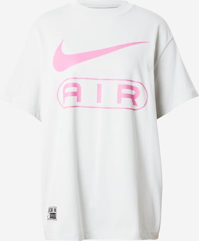 Nike Sportswear "Oversize" stila krekls 'AIR', krāsa - gaiši pelēks / rožkrāsas / melns / balts, Preces skats