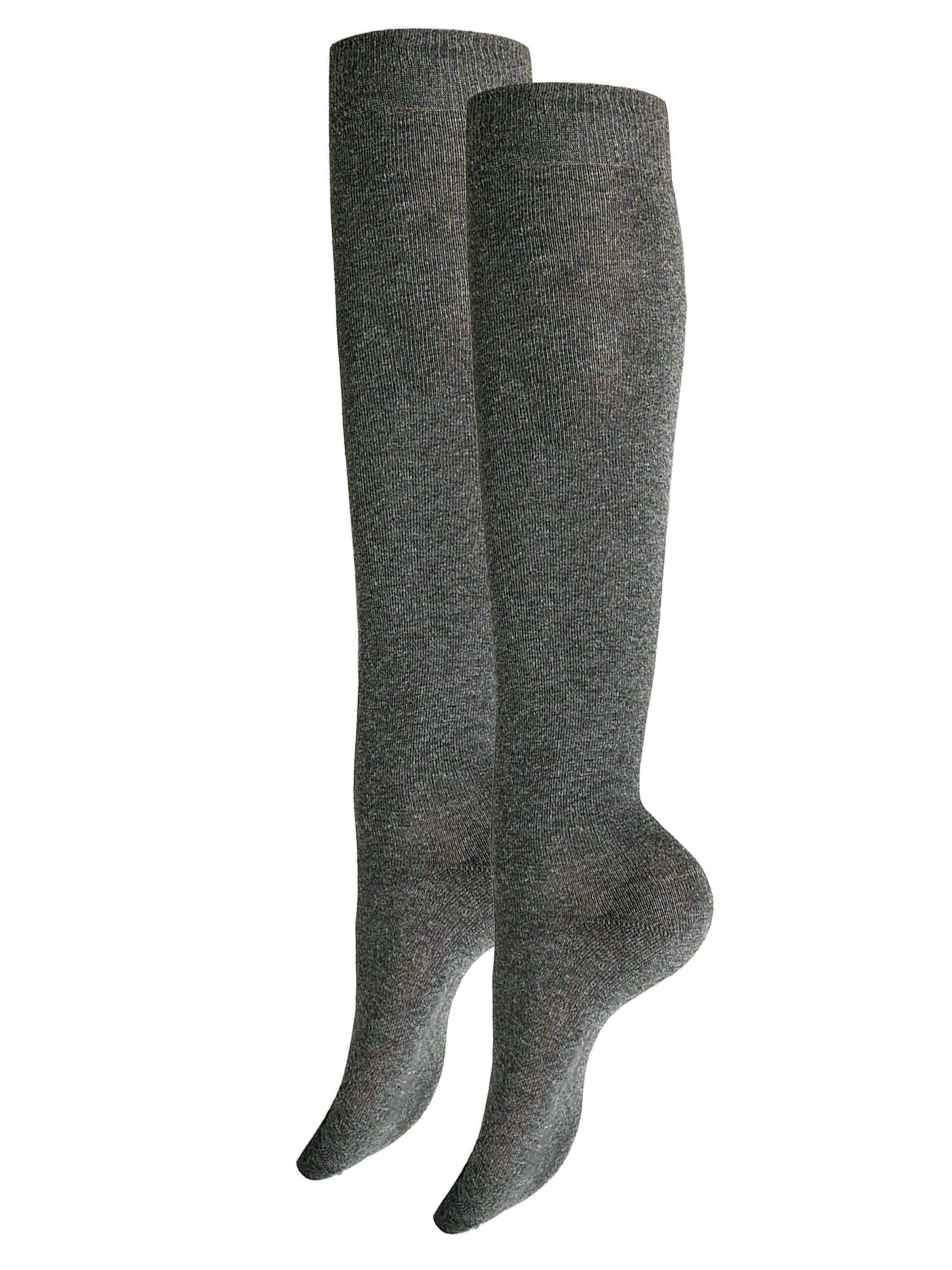 Hudson Kniestrümpfe 'Only' in Grau: Vorderseite