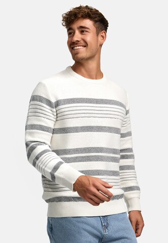 INDICODE JEANS Sweater 'Scott' in White