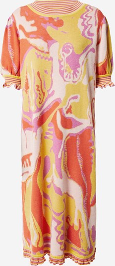 Rochie tricotat 'Alda' Helmstedt pe galben / lila / roșu orange / alb, Vizualizare produs