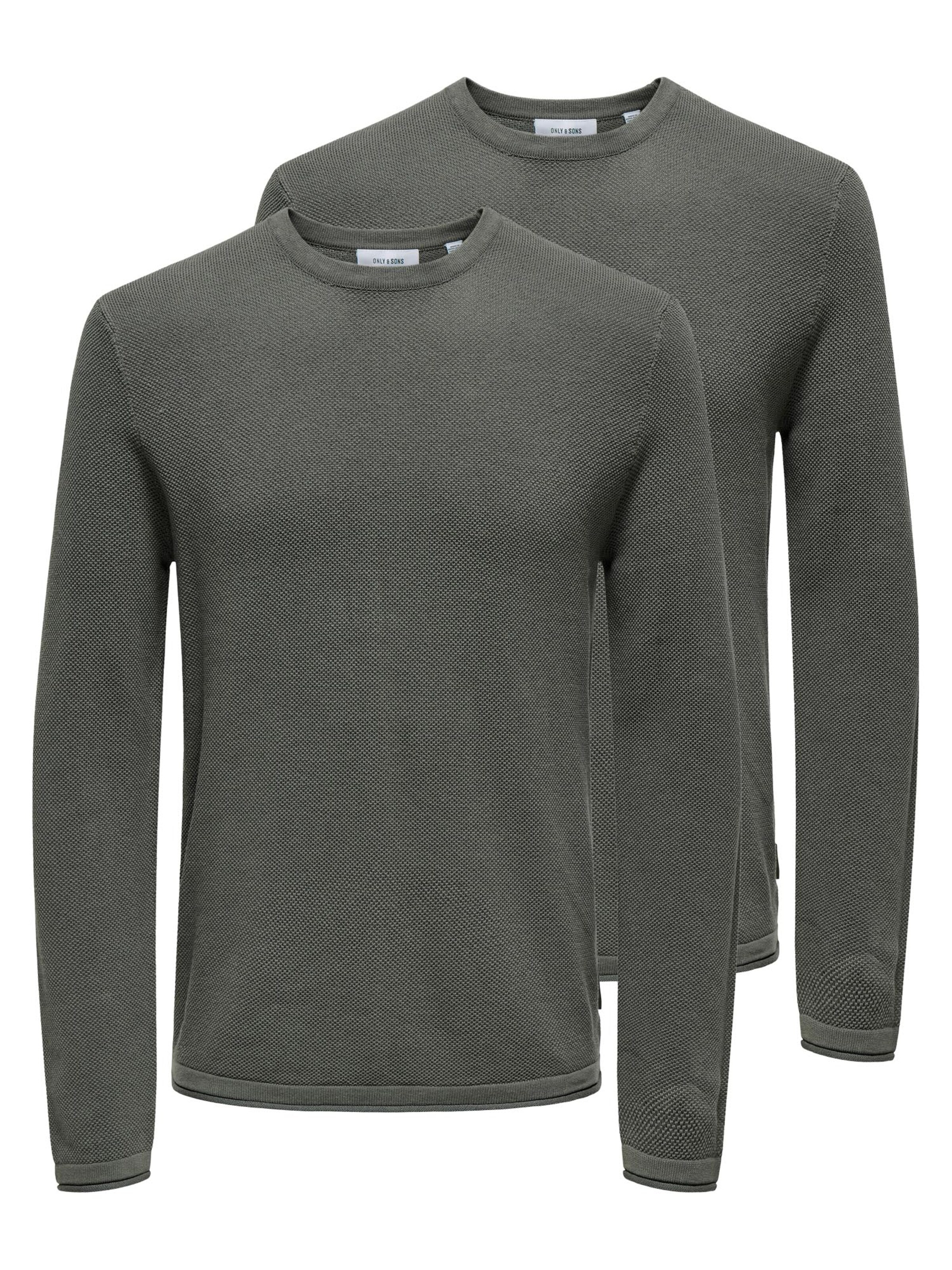 Only & Sons Pullover 'Felix'‌‌‌‌‌‌ in Grau: Vorderseite