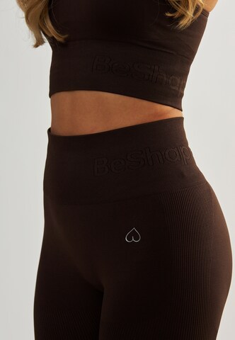 BeShaped Skinny Sporthose 'Lichaam Boost' in Braun