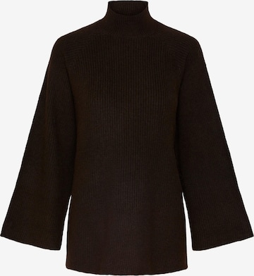 PIECES Sweter 'JADE' w kolorze brązowy: przód