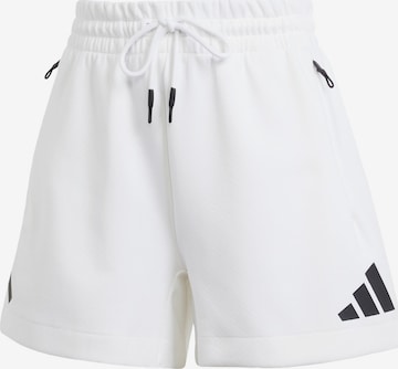 Pantalon de sport 'Z.N.E.' ADIDAS SPORTSWEAR en blanc : devant